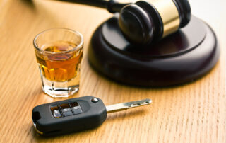 alcohol keys and gavel